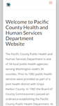 Mobile Screenshot of pacificcountyhealthdepartment.com