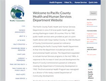 Tablet Screenshot of pacificcountyhealthdepartment.com